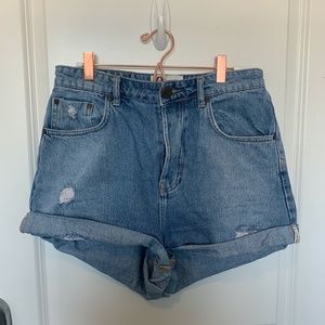 One Teaspoon Bandits High Waist Denim Short